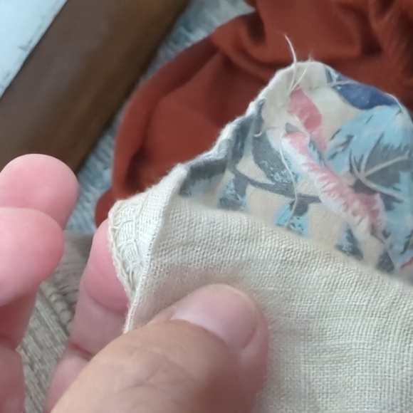 Lungo L'Arno, made in Italy, Floral Linen Dress, with 3/4 sleeves. Size 2X. GUC. - Picture 15 of 15